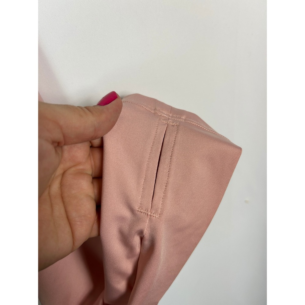 Halara Pink Solid Open Back Long Sleeve Active Top Thumbholes Sporty Shirt Large - Picture 2 of 8